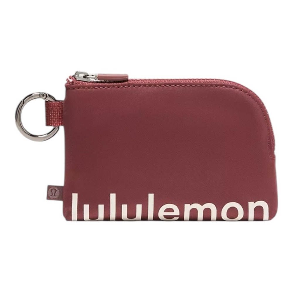 Lululemon Clippable Card Pouch, Rockwood /Light Ivory OS NWT - Picture 4 of 6